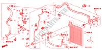 CLIMATISEUR (FLEXIBLES/TUYAUX) (RH) (2) pour Honda CIVIC 2.0 TYPE R    RACE 3 Portes 6 vitesses manuelles 2007