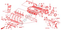 COLLECTEUR D'ADMISSION(1.4L) pour Honda CIVIC 1.4 BASE 3 Portes 6 vitesses manuelles 2009