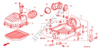 FILTRE A AIR(1.8L) pour Honda CIVIC 1.8 TYPE S 3 Portes Transmission Intelligente manuelle 2009