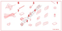 KIT DE FIXATION CAMERA DE RECUL pour Honda CIVIC 1.8 BASE 3 Portes Transmission Intelligente manuelle 2007