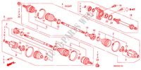 ARBRE PRIMAIRE AVANT/DEMI ARBRE(1.8L) pour Honda CIVIC 1.8 TYPE-S 3 Portes Transmission Intelligente manuelle 2011