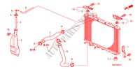 FLEXIBLE DE RADIATEUR/RESERVOIR DE RESERVE(1.8L) pour Honda CIVIC 1.8 TYPE-S 3 Portes Transmission Intelligente manuelle 2010