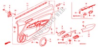 GARNITURE DE PORTE(RH) pour Honda CIVIC 2.0 TYPE-R   CHAMP 3 Portes 6 vitesses manuelles 2010