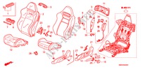 SIEGE AVANT(G.)(2.0L) pour Honda CIVIC 2.0 TYPE-R   CHAMP 3 Portes 6 vitesses manuelles 2010