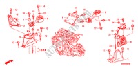 SUPPORTS DE MOTEUR(1.8L) pour Honda CIVIC 1.8 TYPE-S 3 Portes Transmission Intelligente manuelle 2011