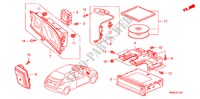 SYSTEME DE NAVIGATION(LH) pour Honda CIVIC 1.8 TYPE-S    PLUS 3 Portes Transmission Intelligente manuelle 2011