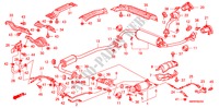 TUYAU D'ECHAPPEMENT/SILENCIEUX(DIESEL)(2) pour Honda CIVIC 2.2 TYPE-S 3 Portes 6 vitesses manuelles 2010