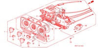 COMMANDE DE CHAUFFAGE pour Honda CONCERTO GL 4 Portes 4 vitesses automatique 1990
