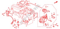 CORPS DE PAPILLON(PGM FI) (1.6L) pour Honda CONCERTO 1.6I 4 Portes 4 vitesses automatique 1991