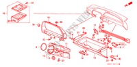 GARNITURE D'INSTRUMENT(LH) pour Honda CONCERTO GL 4 Portes 4 vitesses automatique 1990