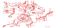 RESERVOIR A CARBURANT(PGM FI) pour Honda CONCERTO 1.6I 4 Portes 4 vitesses automatique 1991