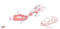 PHARE ANTIBROUILLARD pour Honda CIVIC 1.8 SES 4 Portes 6 vitesses manuelles 2007