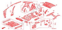 PLANCHER/PANNEAUX INTERIEURS pour Honda CIVIC 1.6 S 4 Portes 5 vitesses automatique 2007