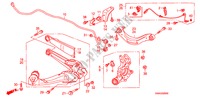 BRAS INFERIEUR ARRIERE pour Honda CIVIC 1.8 EXI 4 Portes 5 vitesses automatique 2011