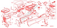 CONSOLE(RH) pour Honda CIVIC 1.8 VXI 4 Portes 5 vitesses manuelles 2011