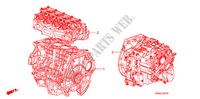 ENS. DE MOTEUR/ENS. BOITE DE VITESSES pour Honda CIVIC 1.8 EXI 4 Portes 5 vitesses automatique 2011