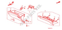 GARNITURE D'INSTRUMENT(COTE DE PASSAGER)(RH) pour Honda CIVIC 1.8 VXI 4 Portes 5 vitesses manuelles 2011