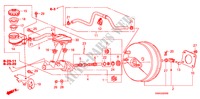 MAITRE CYLINDRE DE FREIN/ALIMENTATION PRINCIPALE(LH) pour Honda CIVIC 1.6 S 4 Portes 5 vitesses automatique 2011