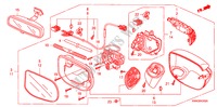 MIROIR(CLIGNOTANT)(VIRAGE AUTOMATIQUE) pour Honda CIVIC 1.8 LSSP 4 Portes 5 vitesses automatique 2011