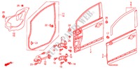 PANNEAUX DE PORTE AVANT pour Honda CIVIC 1.8 VXI 4 Portes 5 vitesses manuelles 2011