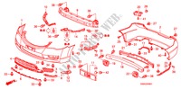 PARE CHOCS pour Honda CIVIC 1.8 EXI 4 Portes 5 vitesses automatique 2011
