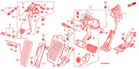 PEDALE(RH) pour Honda CIVIC 1.8 EXI 4 Portes 5 vitesses automatique 2011