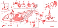 PROJECTEUR pour Honda CIVIC 1.8 VXI 4 Portes 5 vitesses manuelles 2011