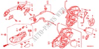 SERRURE DE PORTE ARRIERE/POIGNEE EXTERNE pour Honda CIVIC 1.8 VXI 4 Portes 5 vitesses manuelles 2011