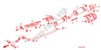 TUYAU D'ECHAPPEMENT/SILENCIEUX pour Honda CIVIC 1.6 S 4 Portes 5 vitesses automatique 2011