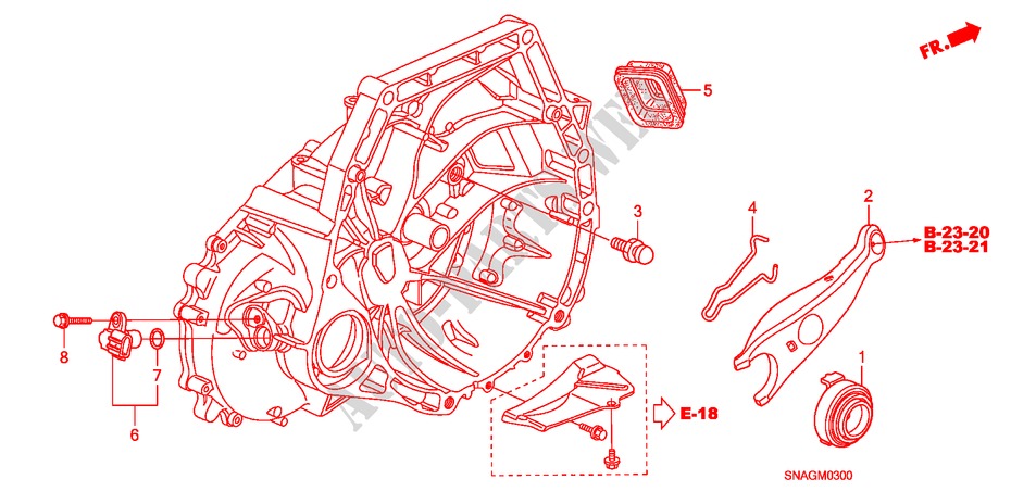 DEBRAYAGE pour Honda CIVIC 1.8 VXI 4 Portes 5 vitesses manuelles 2011