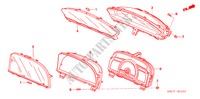 COMPOSANTS DE COMPTEUR(NS) pour Honda CIVIC HYBRID MX 4 Portes full automatique 2008