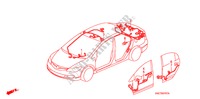 FAISCEAU DES FILS(RH)(4) pour Honda CIVIC HYBRID MXB 4 Portes full automatique 2010