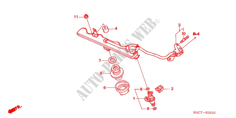 INJECTEUR DE CARBURANT pour Honda CIVIC HYBRID MX 4 Portes full automatique 2009