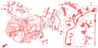 JAUGE DE NIVEAU D'HUILE/FAISCEAU DE FILS (LH) pour Honda LEGEND LEGEND 4 Portes 4 vitesses automatique 1992