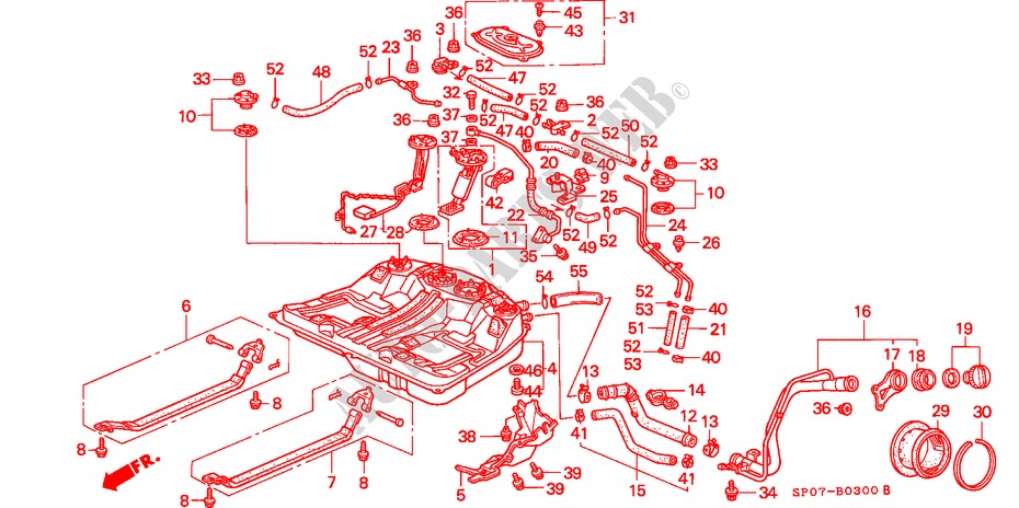 RESERVOIR A CARBURANT pour Honda LEGEND LEGEND 4 Portes 4 vitesses automatique 1993