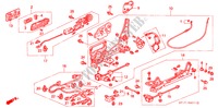 COMP. DE SIEGE AV. (D.)(LH) pour Honda LEGEND COUPE LEGEND 2 Portes 4 vitesses automatique 1995