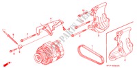 SUPPORT D'ALTERNATEUR pour Honda LEGEND COUPE LEGEND 2 Portes 5 vitesses manuelles 1991