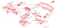 GARNITURE D'INSTRUMENT(RH) pour Honda CIVIC CRX VTI 2 Portes 5 vitesses manuelles 1993