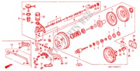 MAITRE CYLINDRE DE FREIN/ ALIMENTATION PRINCIPALE(RH) pour Honda CIVIC CRX ESI 2 Portes 5 vitesses manuelles 1996