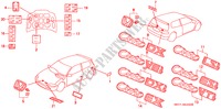 EMBLEME pour Honda CIVIC ESI 3 Portes 4 vitesses automatique 1995