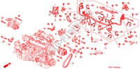 FAISCEAU DES FILS/BRIDE(SOHC,SOHC VTEC) pour Honda CIVIC ESI 3 Portes 4 vitesses automatique 1995