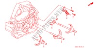FOURCHETTE DE SELECTION(DOHC VTEC) (1051163 ) pour Honda CIVIC VTI 3 Portes 5 vitesses manuelles 1994