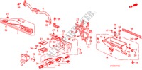 GARNITURE D'INSTRUMENT(LH)(1) pour Honda CIVIC ESI 3 Portes 4 vitesses automatique 1995