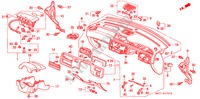 PANNEAU D'INSTRUMENT(RH) pour Honda CIVIC LSI 3 Portes 5 vitesses manuelles 1992