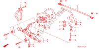 STABILISATEUR AVANT/ BRAS INFERIEUR AVANT pour Honda CIVIC ESI 3 Portes 4 vitesses automatique 1995