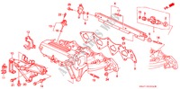 COLLECTEUR D'ADMISSION (1.6L DOHC) pour Honda CIVIC VTI 4 Portes 5 vitesses manuelles 1993