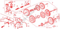 MAITRE CYLINDRE DE FREIN/ ALIMENTATION PRINCIPALE(ABS) pour Honda CIVIC ESI 4 Portes 4 vitesses automatique 1994