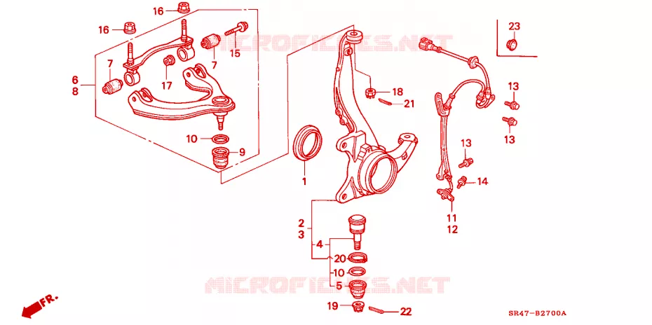 ARTICULATION Honda  CIVIC 1995 RTSI 4 vitesses automatique 