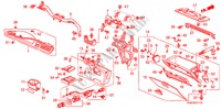 GARNITURE D'INSTRUMENT(SRS)(LH) pour Honda CIVIC COUPE ESI 2 Portes 5 vitesses manuelles 1995