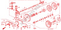 MAITRE CYLINDRE DE FREIN/ ALIMENTATION PRINCIPALE pour Honda CIVIC COUPE ESI 2 Portes 5 vitesses manuelles 1994